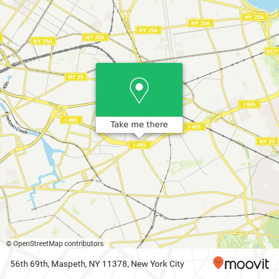 56th 69th, Maspeth, NY 11378 map