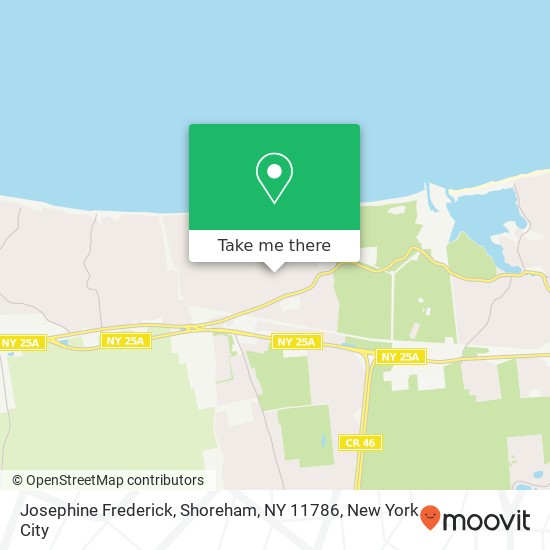 Josephine Frederick, Shoreham, NY 11786 map