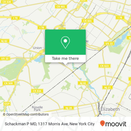 Schackman P MD, 1317 Morris Ave map