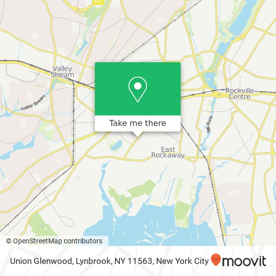 Mapa de Union Glenwood, Lynbrook, NY 11563