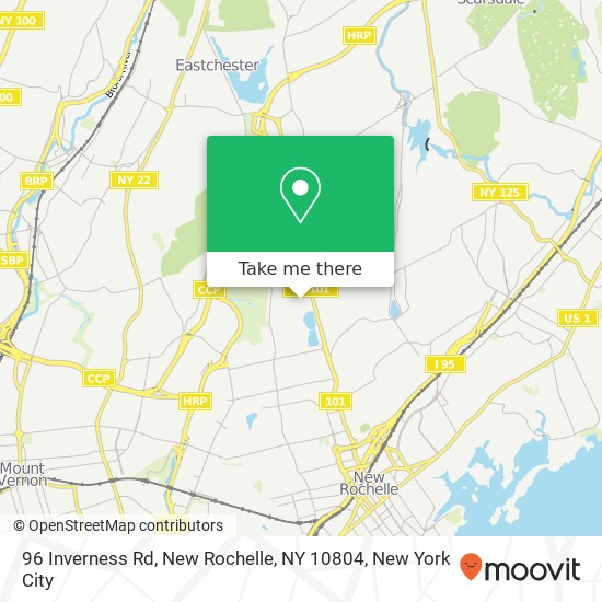 96 Inverness Rd, New Rochelle, NY 10804 map