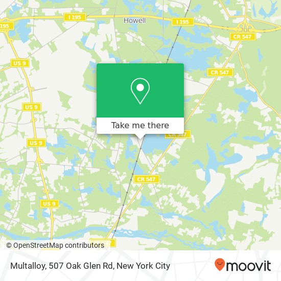 Multalloy, 507 Oak Glen Rd map