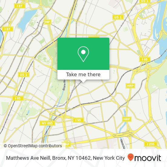 Matthews Ave Neill, Bronx, NY 10462 map