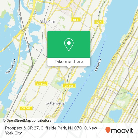 Prospect & CR-27, Cliffside Park, NJ 07010 map