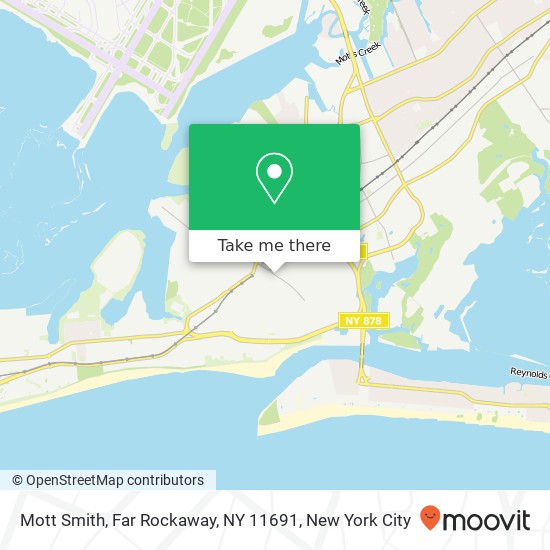 Mapa de Mott Smith, Far Rockaway, NY 11691