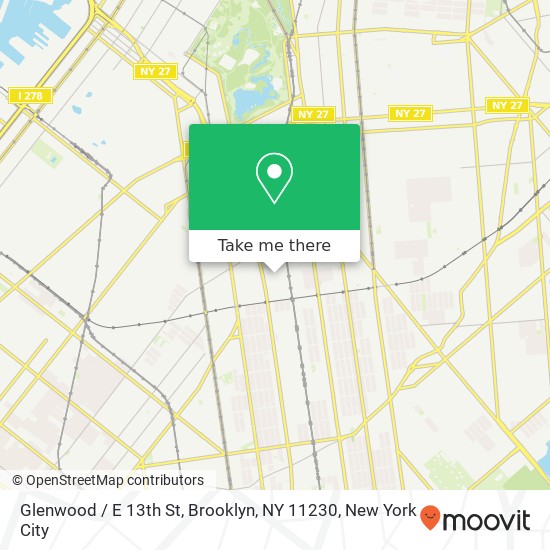 Glenwood / E 13th St, Brooklyn, NY 11230 map