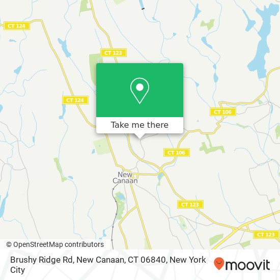 Brushy Ridge Rd, New Canaan, CT 06840 map