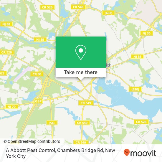 A Abbott Pest Control, Chambers Bridge Rd map