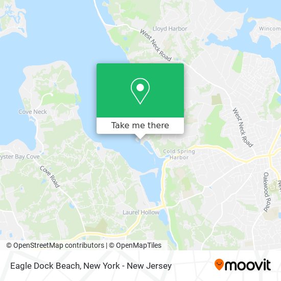 Eagle Dock Beach map