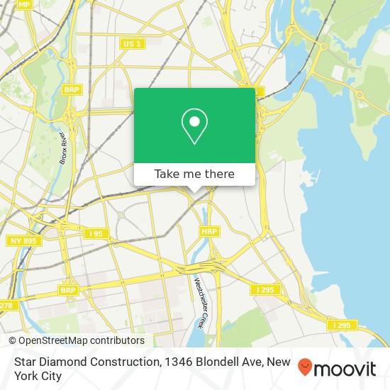 Star Diamond Construction, 1346 Blondell Ave map