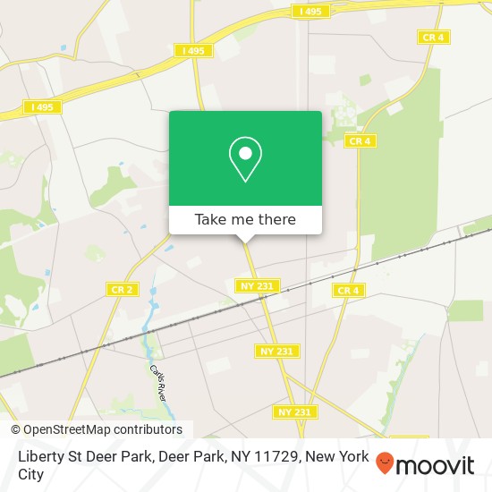 Mapa de Liberty St Deer Park, Deer Park, NY 11729