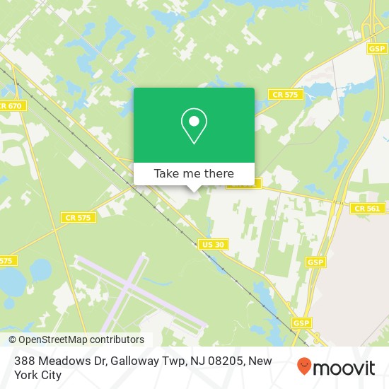 388 Meadows Dr, Galloway Twp, NJ 08205 map