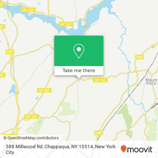 Mapa de 388 Millwood Rd, Chappaqua, NY 10514