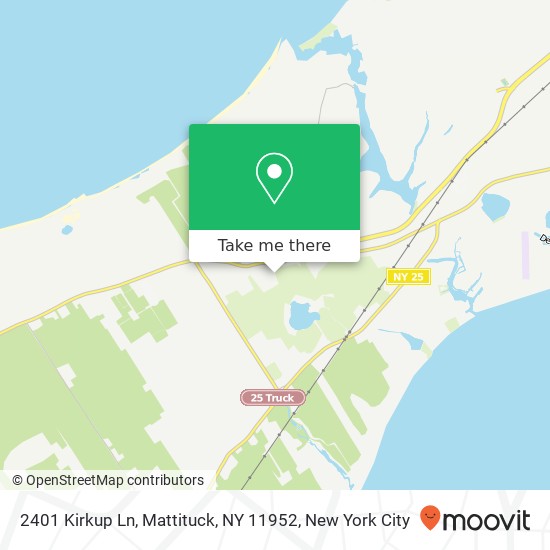 Mapa de 2401 Kirkup Ln, Mattituck, NY 11952