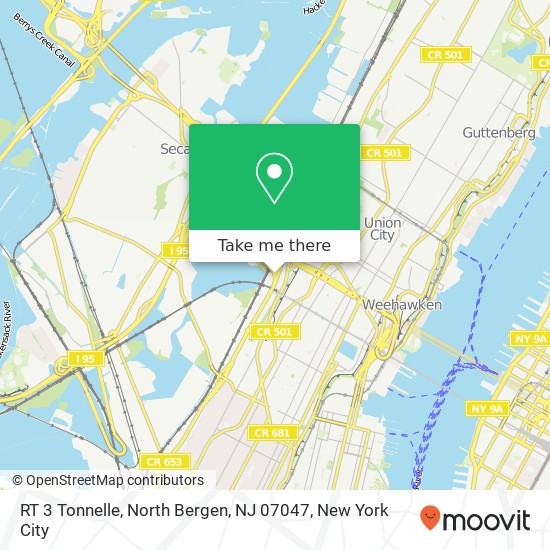 RT 3 Tonnelle, North Bergen, NJ 07047 map