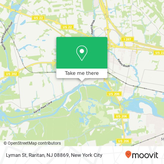 Mapa de Lyman St, Raritan, NJ 08869