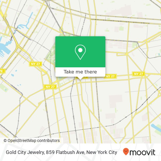 Gold City Jewelry, 859 Flatbush Ave map