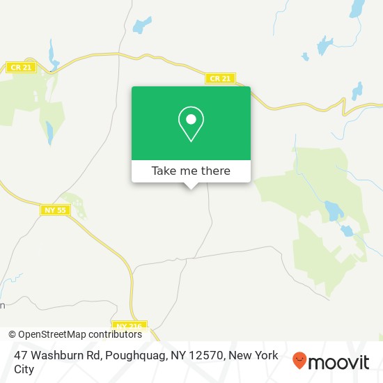 47 Washburn Rd, Poughquag, NY 12570 map