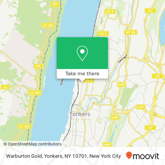 Warburton Gold, Yonkers, NY 10701 map