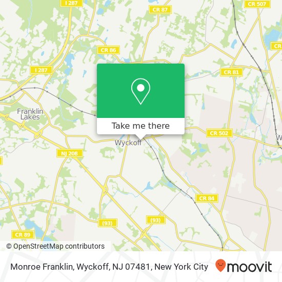 Monroe Franklin, Wyckoff, NJ 07481 map