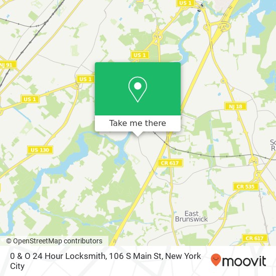 0 & O 24 Hour Locksmith, 106 S Main St map
