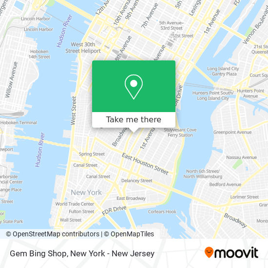Gem Bing Shop map