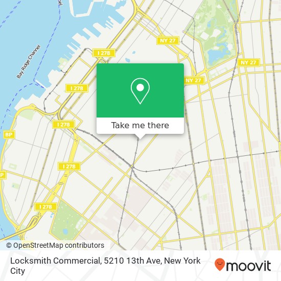 Mapa de Locksmith Commercial, 5210 13th Ave