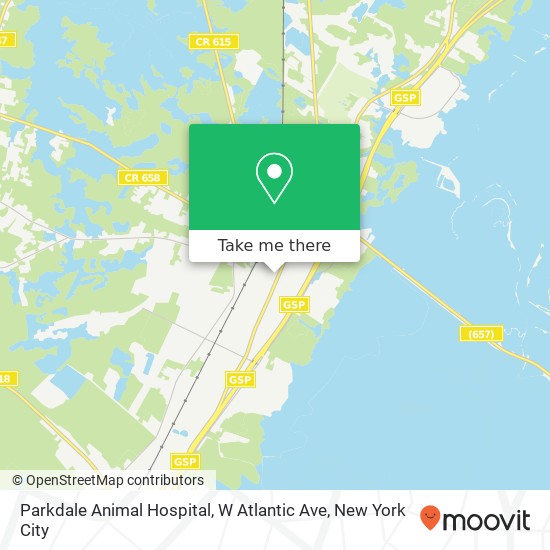 Parkdale Animal Hospital, W Atlantic Ave map