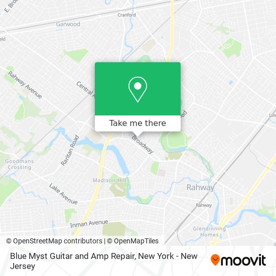 Mapa de Blue Myst Guitar and Amp Repair