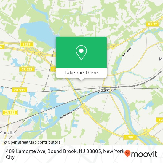 489 Lamonte Ave, Bound Brook, NJ 08805 map
