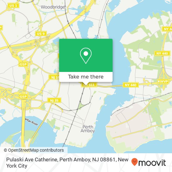 Pulaski Ave Catherine, Perth Amboy, NJ 08861 map