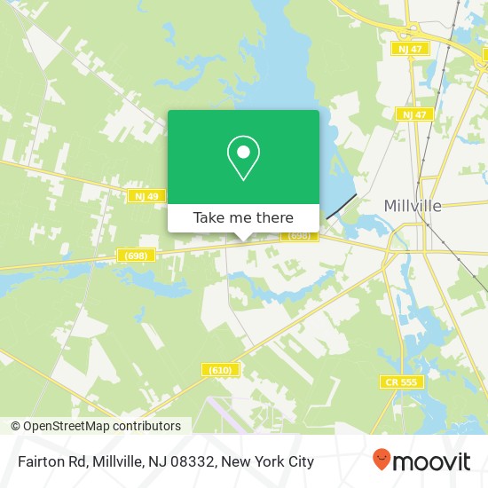 Mapa de Fairton Rd, Millville, NJ 08332