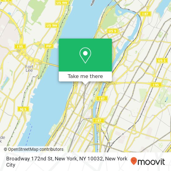 Mapa de Broadway 172nd St, New York, NY 10032