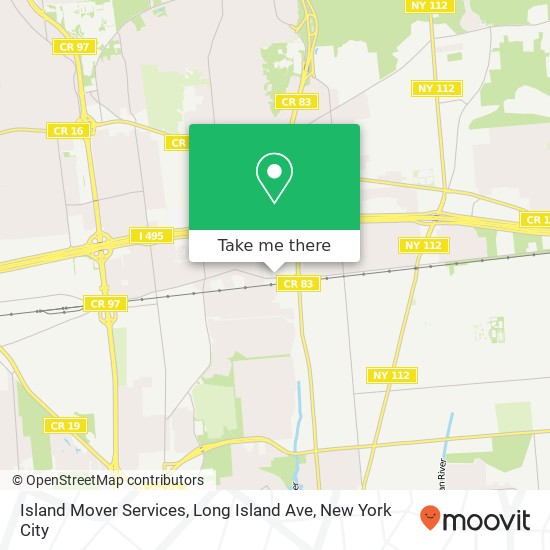 Island Mover Services, Long Island Ave map