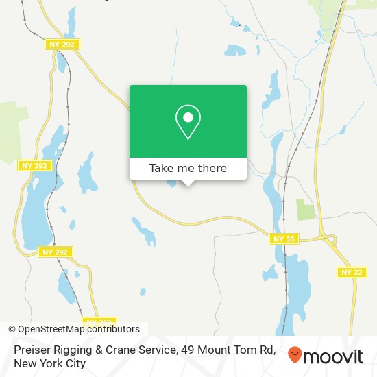 Preiser Rigging & Crane Service, 49 Mount Tom Rd map