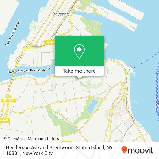 Henderson Ave and Brentwood, Staten Island, NY 10301 map