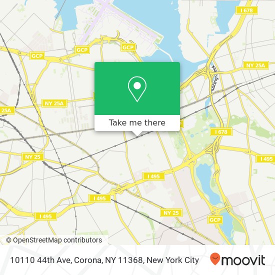 10110 44th Ave, Corona, NY 11368 map