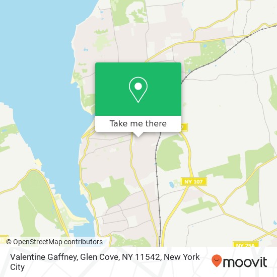 Mapa de Valentine Gaffney, Glen Cove, NY 11542