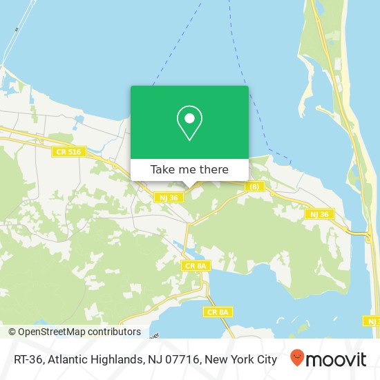 RT-36, Atlantic Highlands, NJ 07716 map