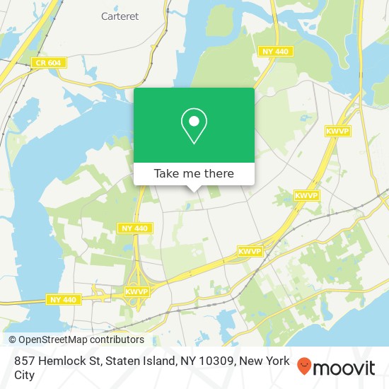 857 Hemlock St, Staten Island, NY 10309 map