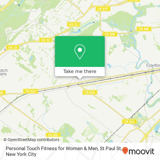 Mapa de Personal Touch Fitness for Women & Men, St Paul St