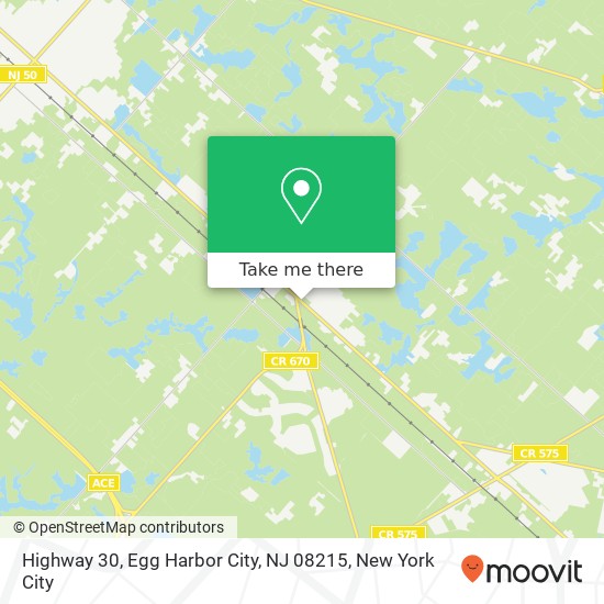 Highway 30, Egg Harbor City, NJ 08215 map
