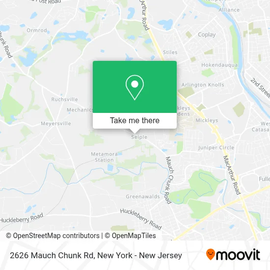 2626 Mauch Chunk Rd map