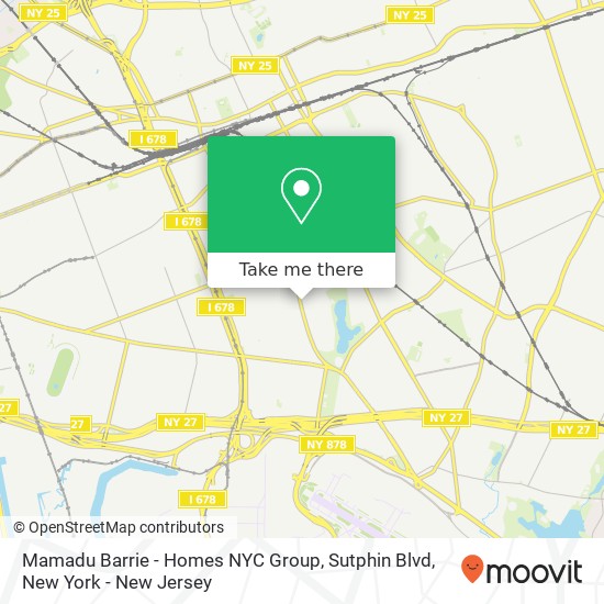 Mapa de Mamadu Barrie - Homes NYC Group, Sutphin Blvd