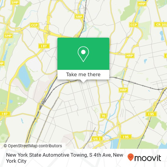 New York State Automotive Towing, S 4th Ave map
