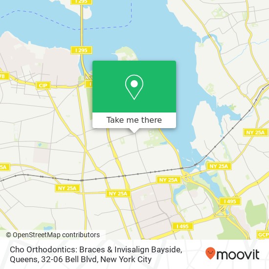 Cho Orthodontics: Braces & Invisalign Bayside, Queens, 32-06 Bell Blvd map