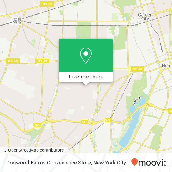 Mapa de Dogwood Farms Convenience Store