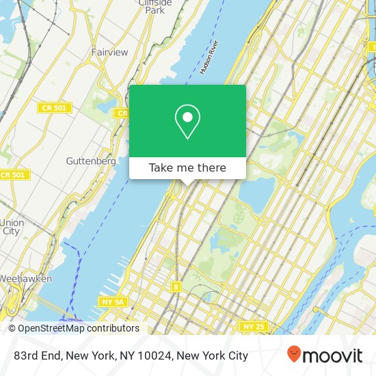 83rd End, New York, NY 10024 map