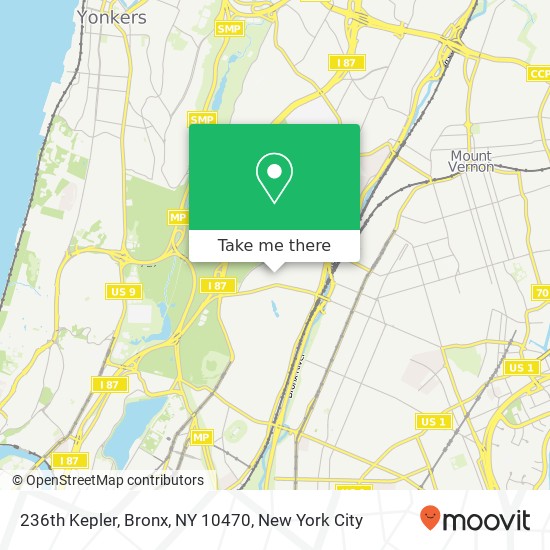 Mapa de 236th Kepler, Bronx, NY 10470