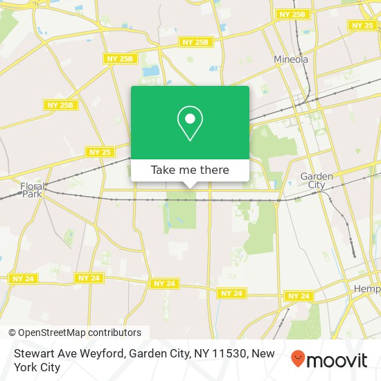Stewart Ave Weyford, Garden City, NY 11530 map